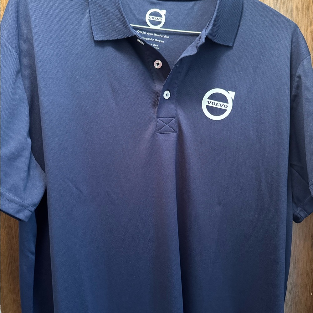 Blue Polo Shirt with Classic Collar